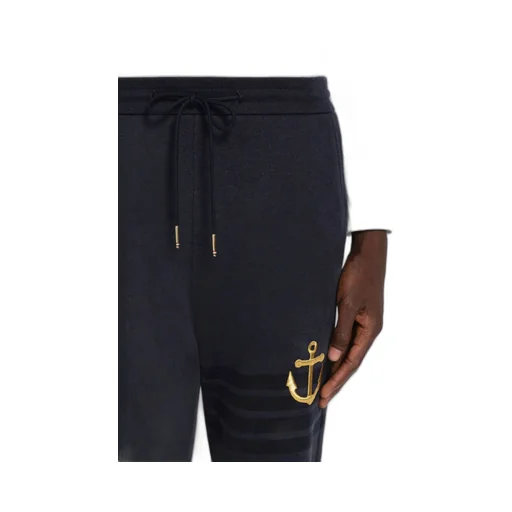 Thom Browne Anchor Embroidered Trackpants
