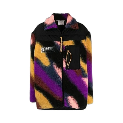 Marley Faux-Shearling Striped Coat