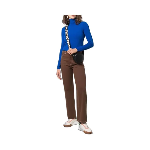 Funnel-Neck Long-Sleeve Top