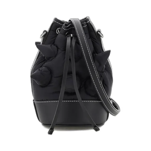 Black Riveted Shoulder Bag