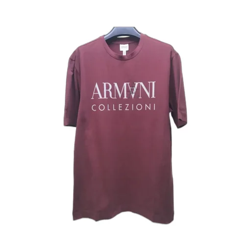 Logo Printed Round-Collar Short-Sleeved T-Shirt