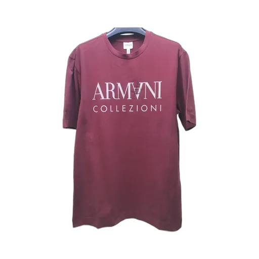 Logo Printed Round-Collar Short-Sleeved T-Shirt