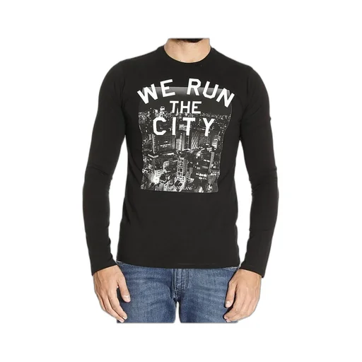 Round Collar And Long-Sleeved T-Shirt
