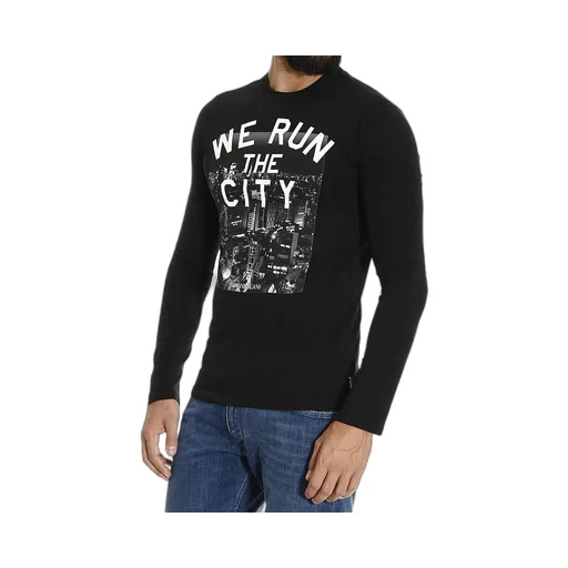 Round Collar And Long-Sleeved T-Shirt