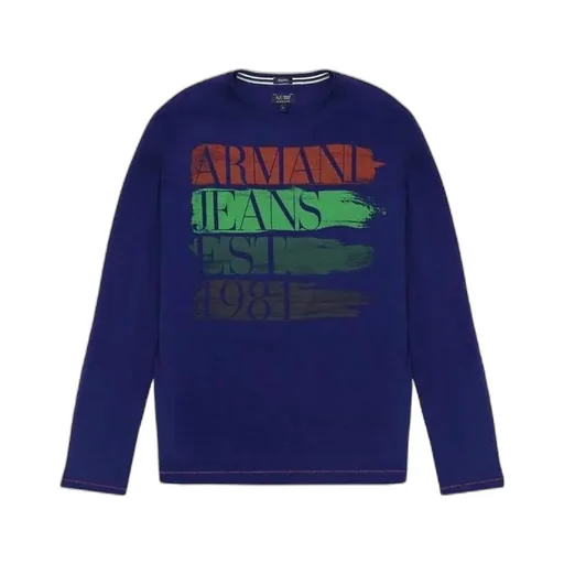 T-Shirt With Round Neck And Long Sleeves