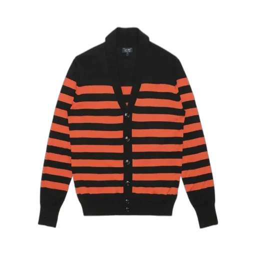 Striped Knitted Cardigan