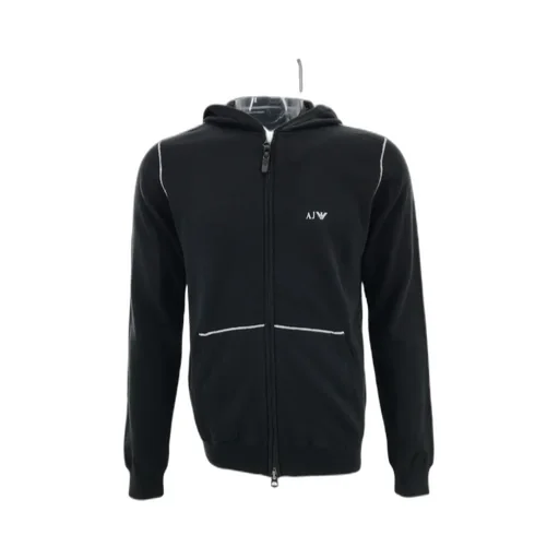 Hooded Long-Sleeved Knitted Jacket