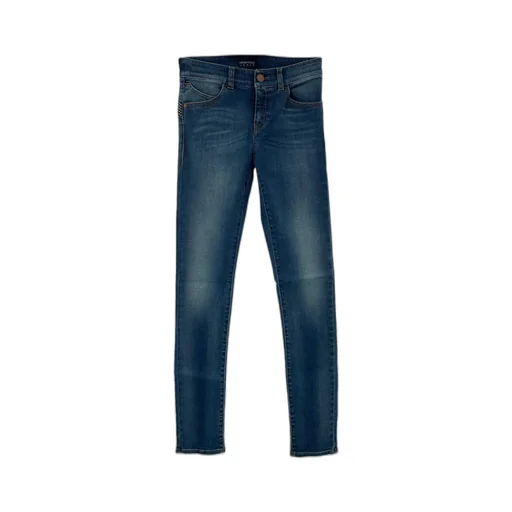 Zipper Button Denim Pants