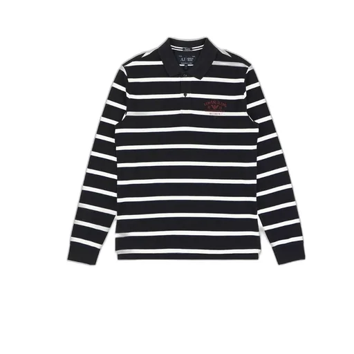 Logo Striped Polo Shirt