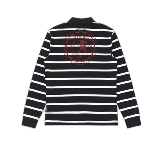 Logo Striped Polo Shirt