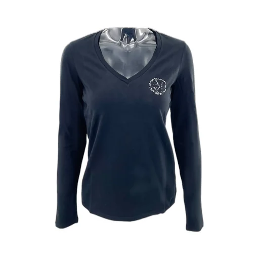 V-Neck Long-Sleeved T-Shirt