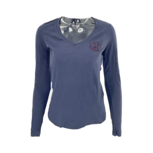 V-Neck Long-Sleeved T-Shirt