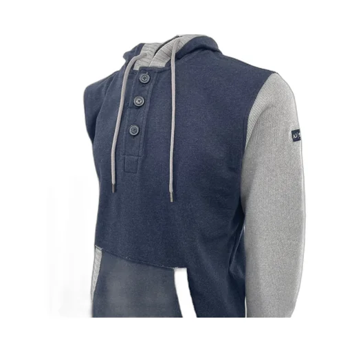 Hooded Long-Sleeved Sweater