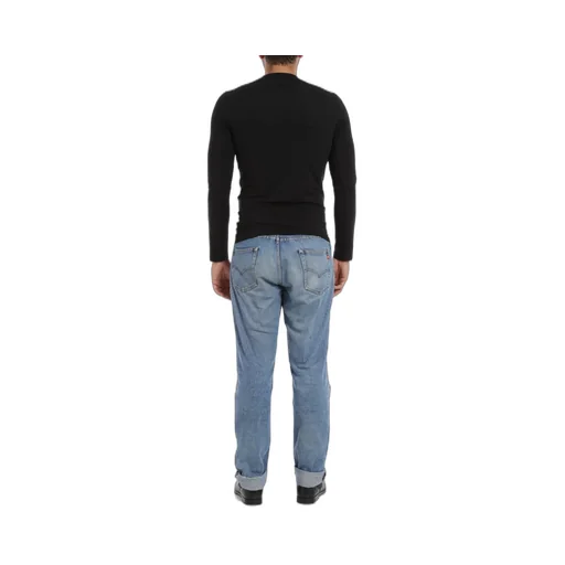 Round Collar And Long-Sleeved T-Shirt