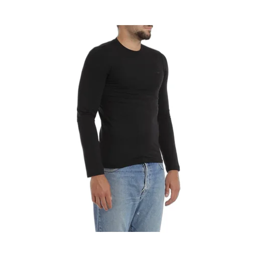 Round Collar And Long-Sleeved T-Shirt