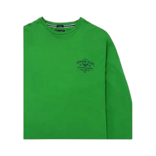 T-Shirt With Round Neck And Long Sleeves