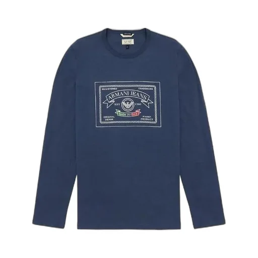 T-Shirt With Round Neck And Long Sleeves
