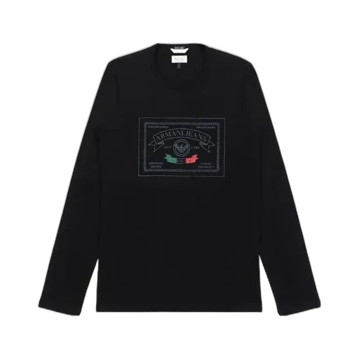 T-Shirt With Round Neck And Long Sleeves
