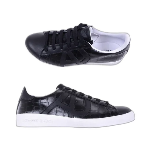 Black Logo Casual Sneakers