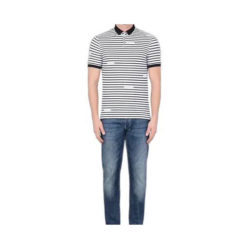 Horizontal Striped Polo Shirt