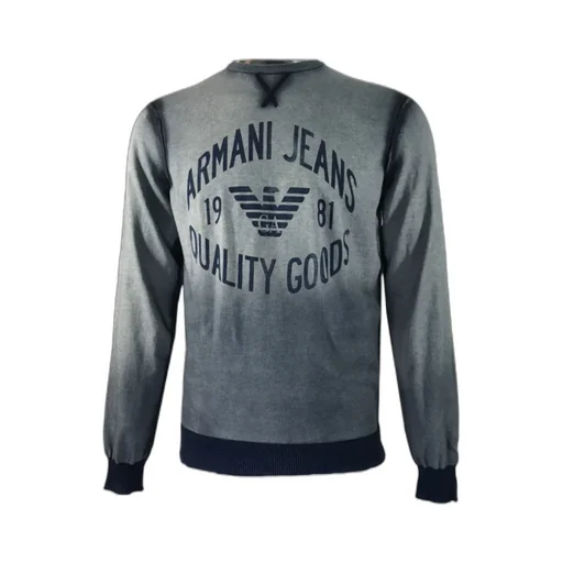 Round-Collar And Long-Sleeved Sweater