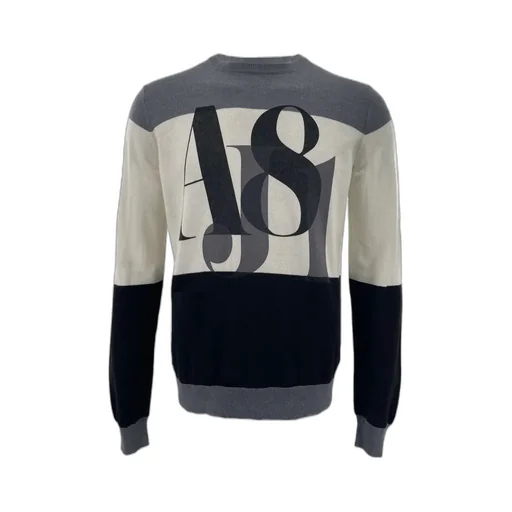 Round-Collar And Long-Sleeved Sweater
