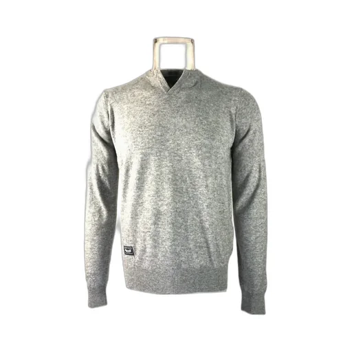 Long-Sleeved Contrasting Sweater
