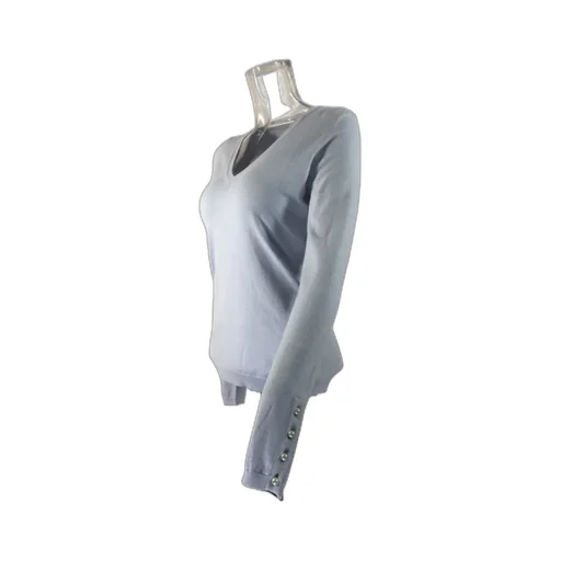 V-Neck Long-Sleeved Sweater