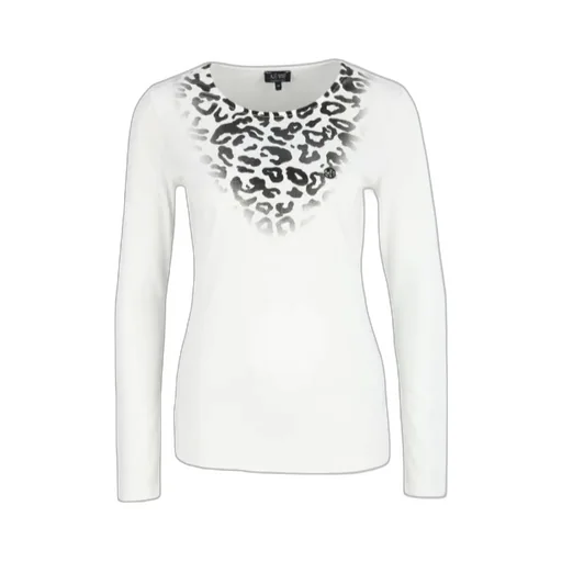 Round Collar And Long-Sleeved T-Shirt