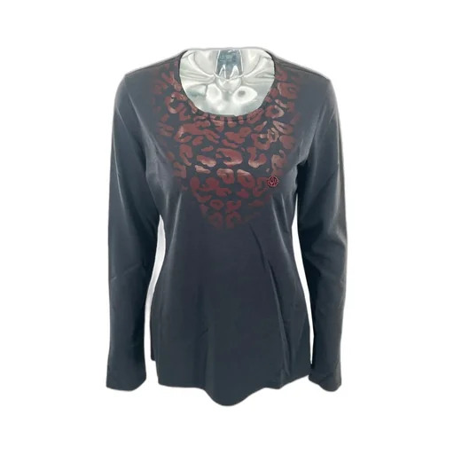 Round Collar And Long-Sleeved T-Shirt