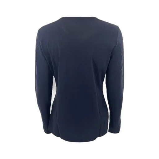 Round Collar And Long-Sleeved T-Shirt
