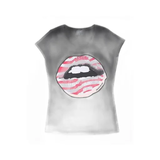 Round Collar Printed T-Shirt