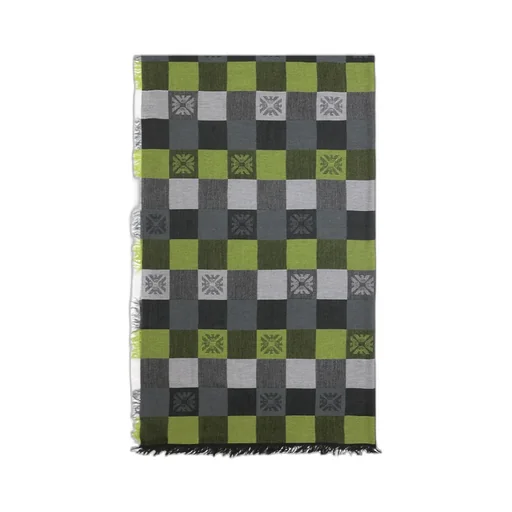 Logo Checkered Scarf