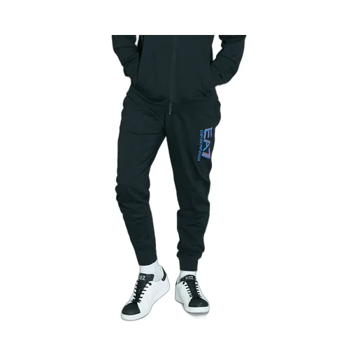 Black Logo Printed Sports Suit