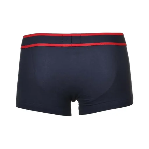Dark Blue Logo Waist-Printed Boxers
