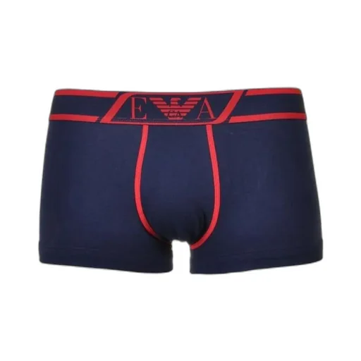 Dark Blue Logo Waist-Printed Boxers