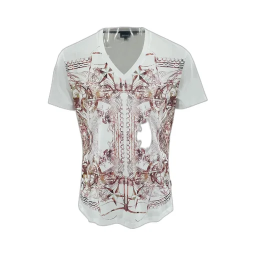 Pattern Printed Short-Sleeved T-Shirt