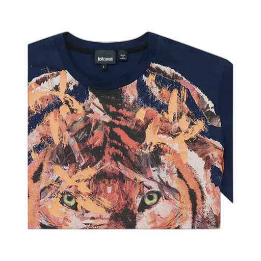 Navy Blue Printed T-Shirt