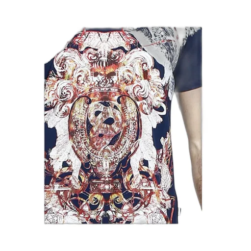 Navy Blue Printed T-Shirt