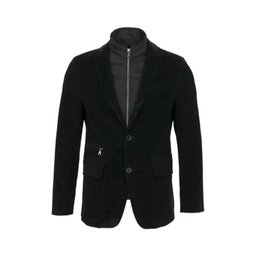 Single-Breasted Zipper Suit Jacket