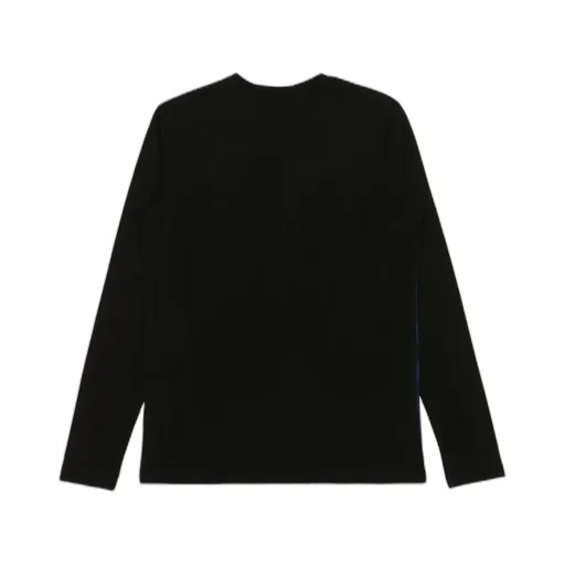 Printed Round-Collar Long-Sleeved T-Shirt