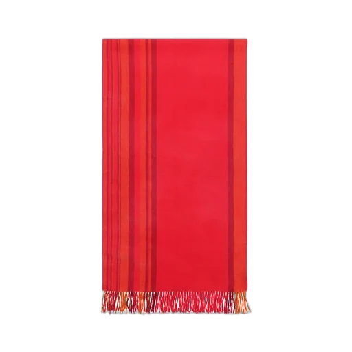 Checked Tassel Scarf