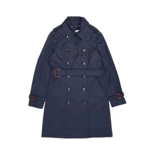 Double-Breasted Lapel Trench Coat