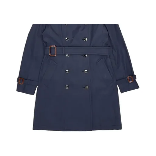 Double-Breasted Lapel Trench Coat