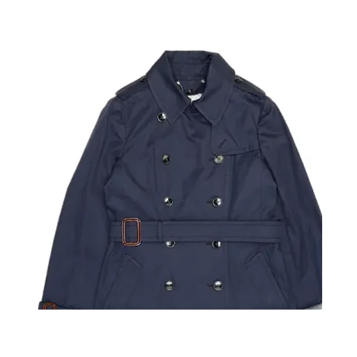 Double-Breasted Lapel Trench Coat
