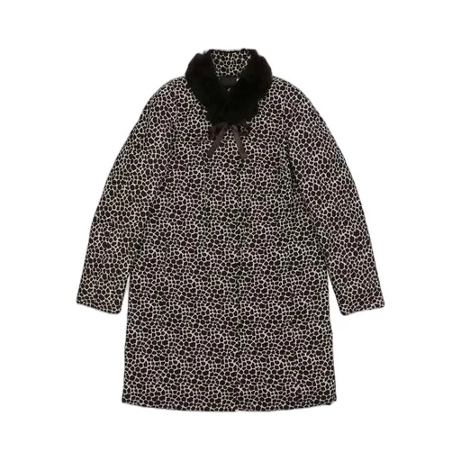 Leopard Print Long Overcoat