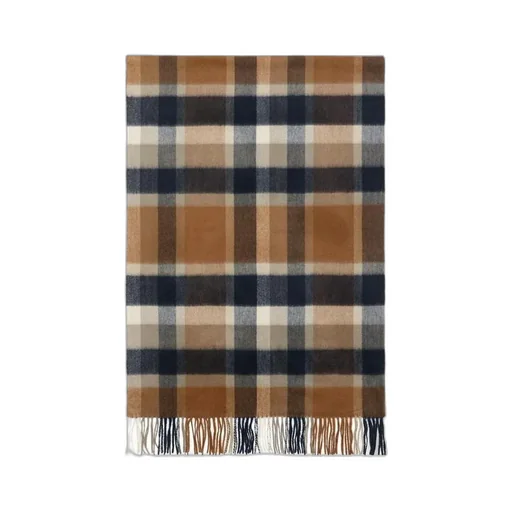 Checkered Fringed Scarf