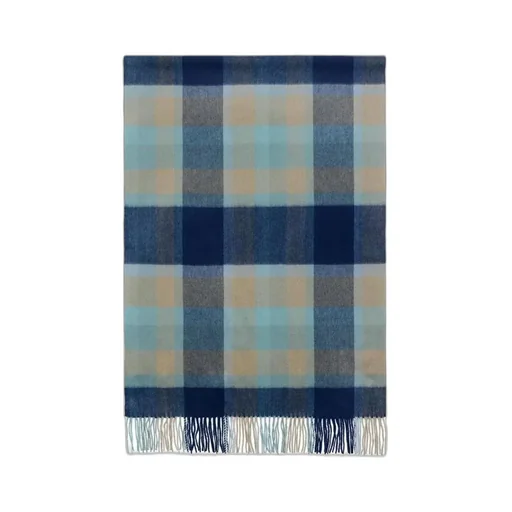 Checkered Fringed Scarf