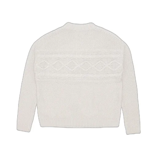 Round-Neck Long-Sleeved Knitted Sweater