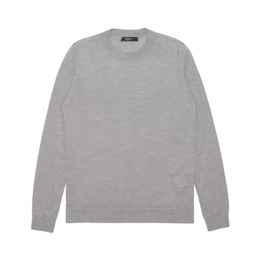 Round-Collar And Long-Sleeved Pullover